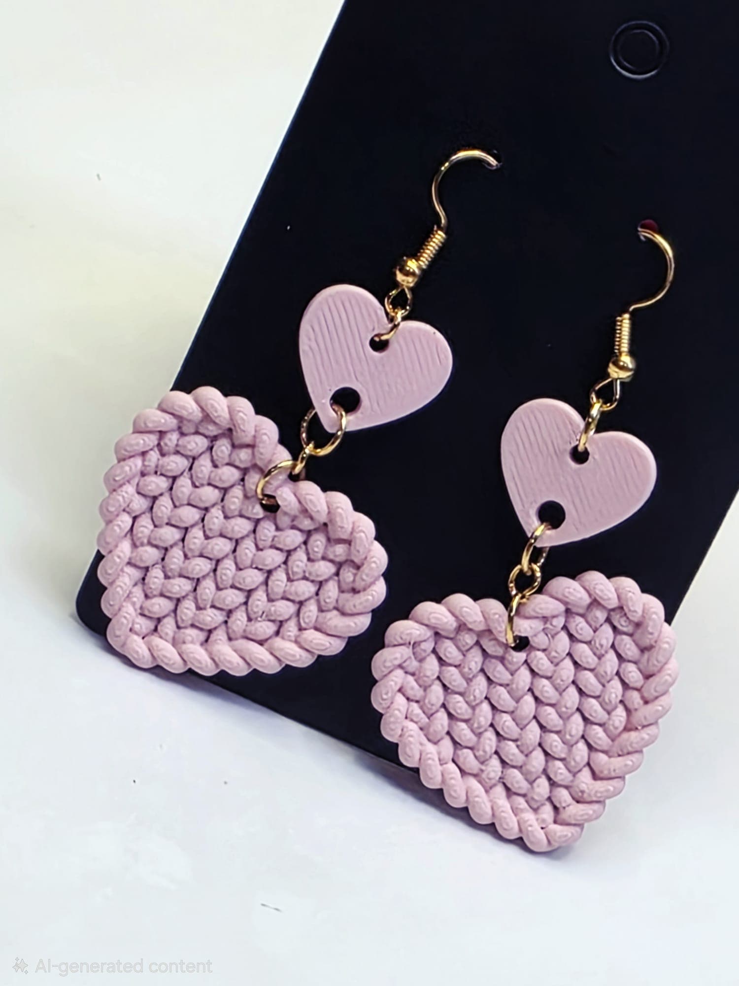 3D Printed Heart Earrings - Lightweight Love Statement
